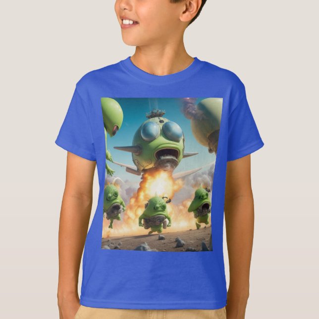 Farting Alien UFO T-Shirt (Front)