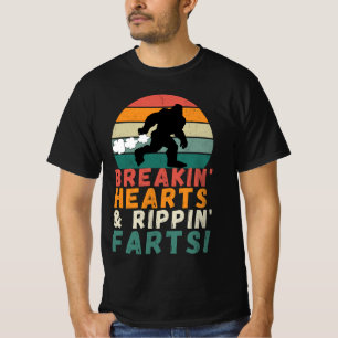 Farting Bigfoot Breaking Hearts And ripping farts  T-Shirt