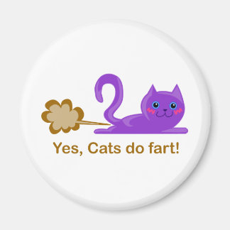 Farting cat, cat farts! magnet
