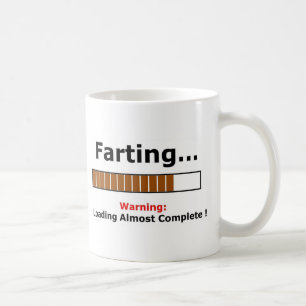 farting full coffee mug