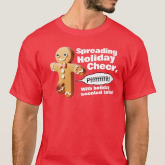Farting Gingerbread Man Christmas T-shirt 