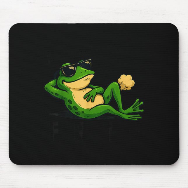 Farting I Sometimes Frog Just Club Mouse Mat (Front)
