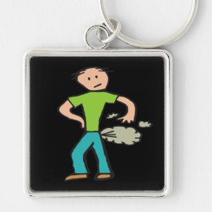 Farting Man Key Ring