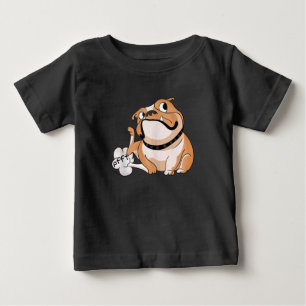 Farting Pitbull Lover Funny Bulldog Dog Mum Lover Baby T-Shirt