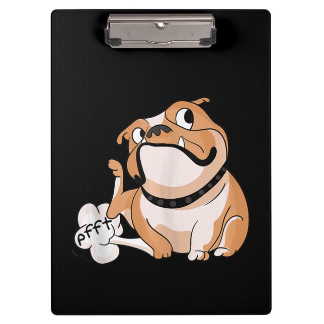 Farting Pitbull Lover Funny Bulldog Dog Mum Lover Clipboard (Front)