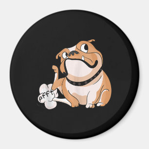 Farting Pitbull Lover Funny Bulldog Dog Mum Lover Magnet