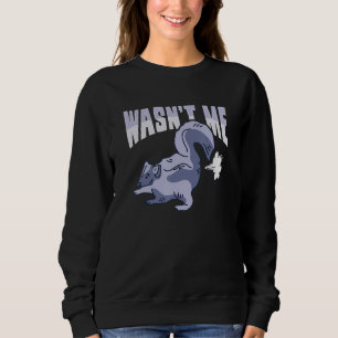 Farting Skunk Costume for a Skunk Pet Owner 2 Sweatshirt