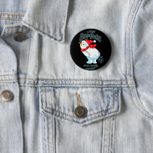 Farting Snowman How Snowflakes Are Really Made 6 Cm Round Badge