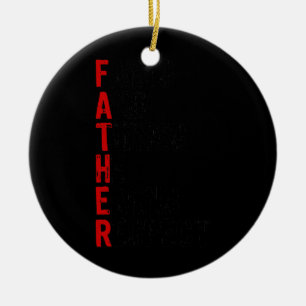 Farts And Thinks He Earns Respect Fathers Day Ceramic Tree Decoration