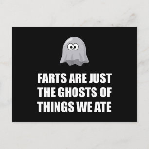 Farts Are Ghosts Postcard