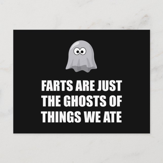 Farts Are Ghosts Postcard (Front)