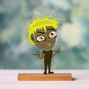 Farty Fingers Chibi Acrylic Sign