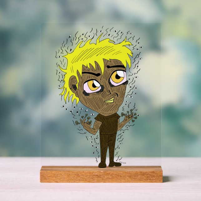 Farty Fingers  Chibi Acrylic Sign (Neutral)
