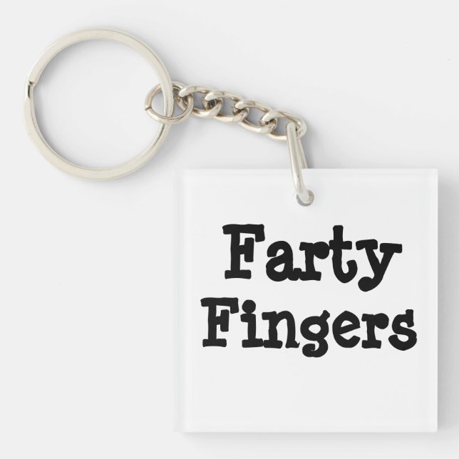 Farty Fingers Key Ring (Front)