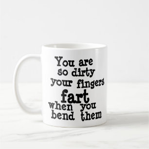Farty Fingers line Coffee Mug