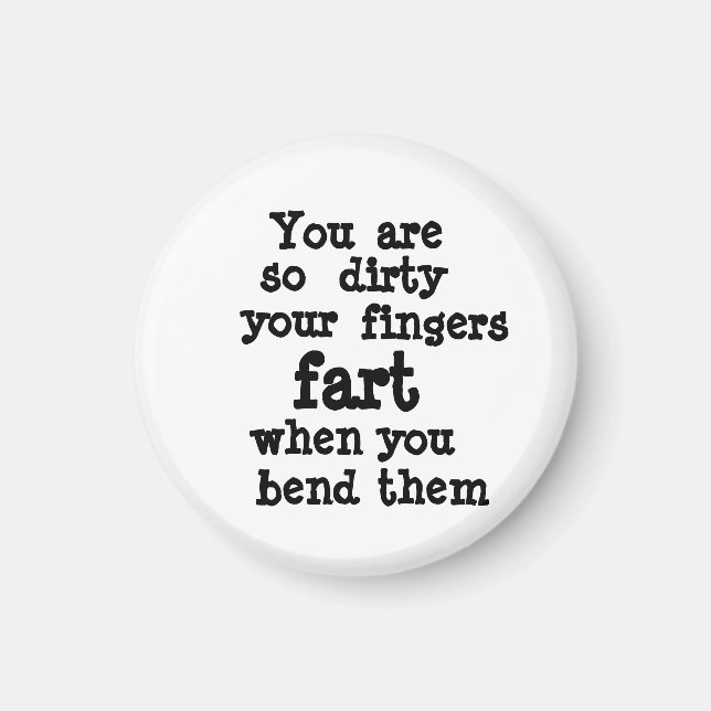 Farty Fingers  line  Magnet (Front)