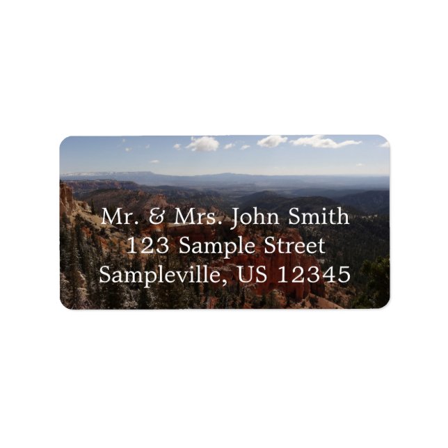 Farview Point at Bryce Canyon National Park Label (Front)