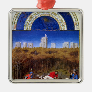 Fascimile of December Metal Tree Decoration