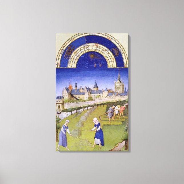 Fascimile of June: Haymaking Canvas Print (Front)