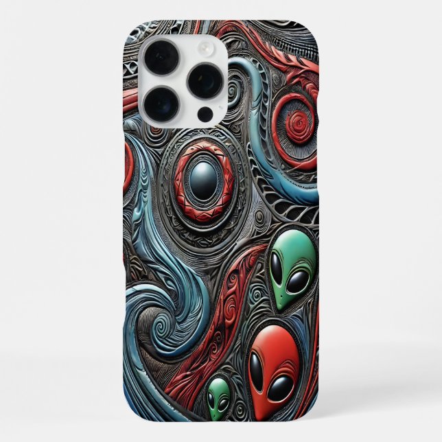 Fascinating Alien Art Inspiring Imagination iPhone Case (Back)