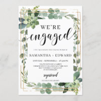 Fascinating boho succulent greenery engagement