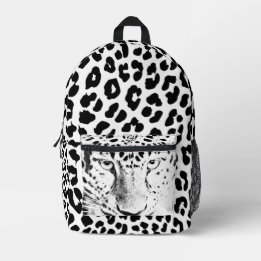 Fascinating Feline-  Leopard Print Backpack