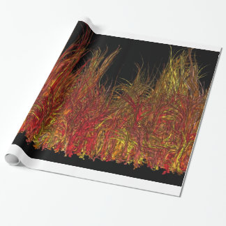 fascinating flame, wrapping paper