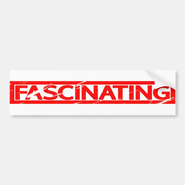 Fascinating Stamp Bumper Sticker (Front)