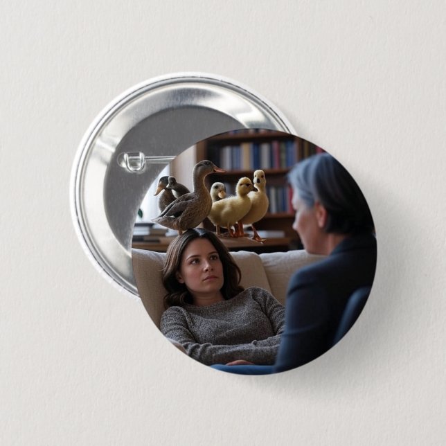 Fascination With Ducks button (Front & Back)