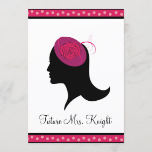 Fascinator Hat Tea Bridal Shower Invitation