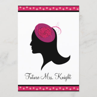 Fascinator Hat Tea Bridal Shower Invitation