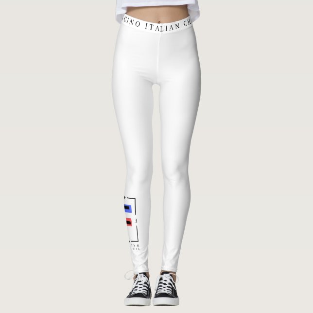 FASCINO SEXY WHITE LEGGINGS (Front)