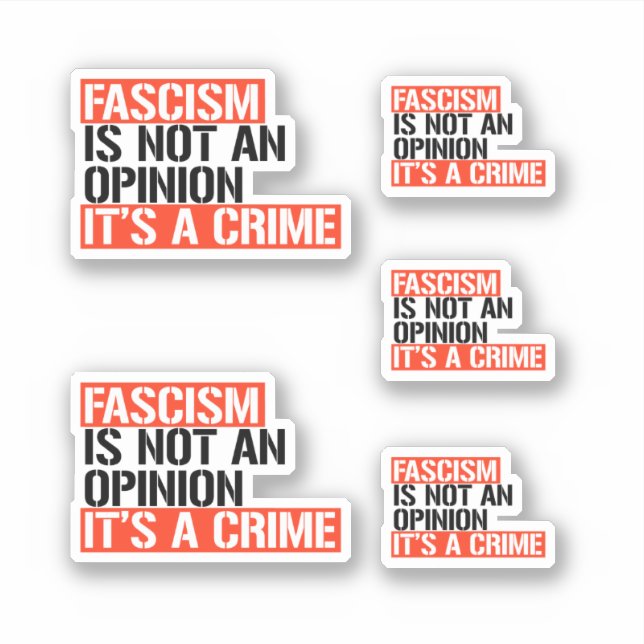 Fascism is not an opinion (Front)