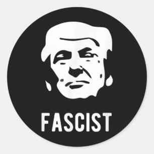 Fascist Anti-trump Classic Round Sticker