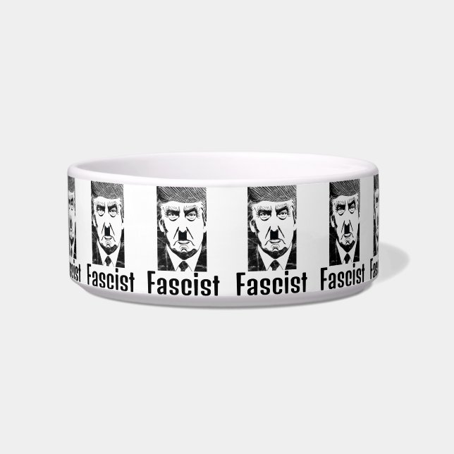 Fascist Trump Pet Bowl (Front)