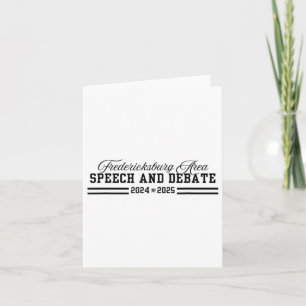 Fasd Speech And Debate 2024-2025 Card