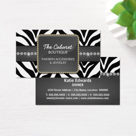 Fashion Accessory & Jewellery Business Card