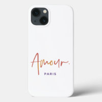 Fashion Amour Paris with Orange,Yellow Text White