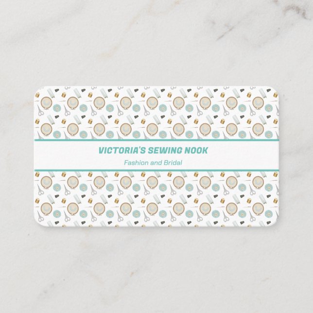Fashion and Bridal Seamstress Business Card (Front)