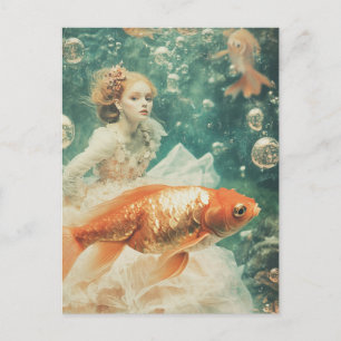 Fashion and Goldfish Postcard
