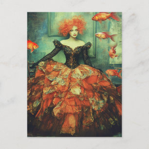 Fashion and Goldfish Postcard