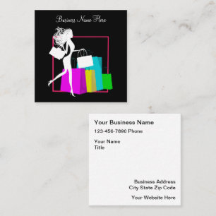 Fashion And Shopping Concierge Square Business Card