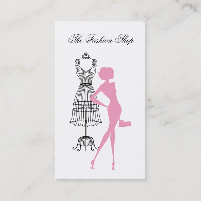 Fashion And Style Business Card (Front)