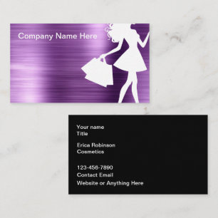 Fashion Beauty Cosmetics Theme Business Card
