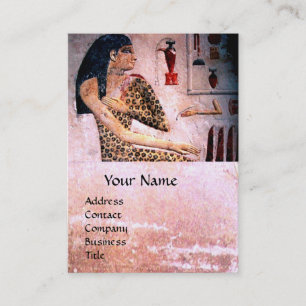 FASHION & BEAUTY OF ANTIQUE EGYPT MONOGRAM,pink Business Card
