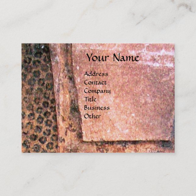 FASHION & BEAUTY OF ANTIQUE EGYPT MONOGRAM,pink Business Card (Front)