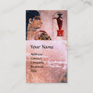 FASHION & BEAUTY OF ANTIQUE EGYPT MONOGRAM,pink Business Card