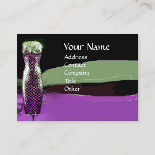FASHION & BEAUTY OF ANTIQUE EGYPT MONOGRAM purple Business Card