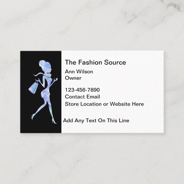 Fashion Beauty Theme Business Cards (Front)