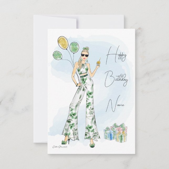 Fashion Birthday Card (Front)